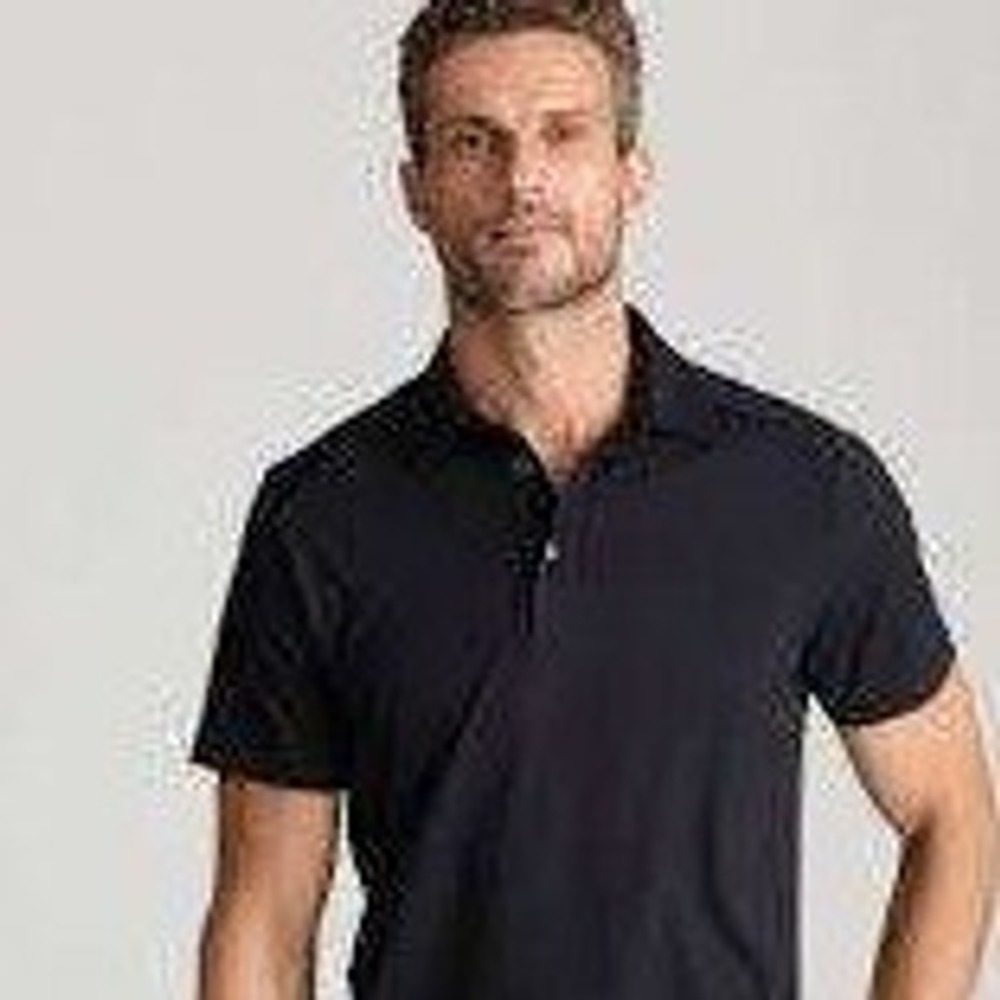 UNTUCKit Mens Short Sleeve Polo Shirt Black XX-Large Performance Stretch NWT